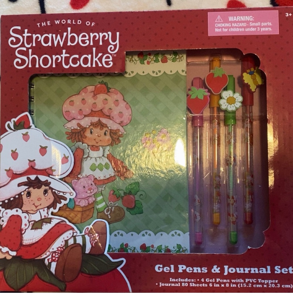 Strawberry Shortcake Gel Pens & Journal Set